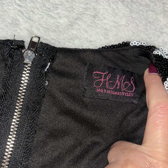 From Hot Miami Styles. Baddie sequined mini party cocktail dress. Size large - Picture 13 of 14